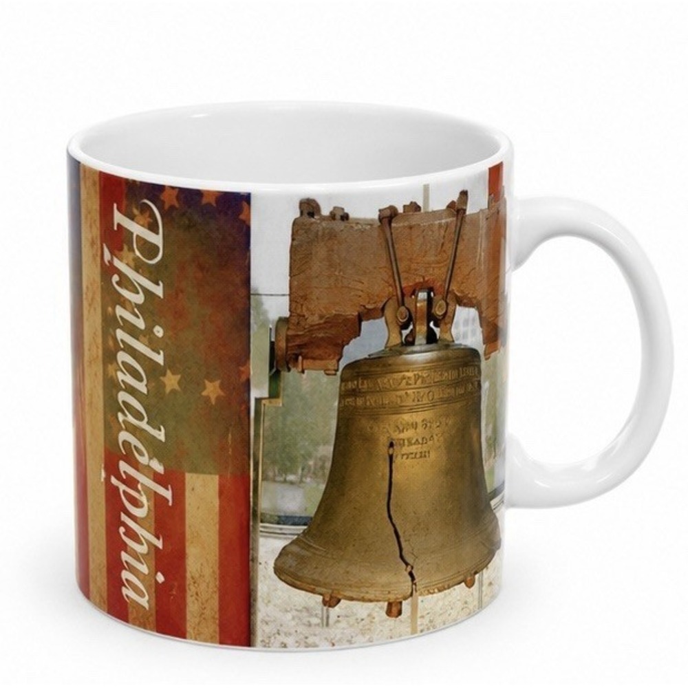Philadelphia Liberty Bell Ceramic Coffee Mug Patriotic Gift Cup